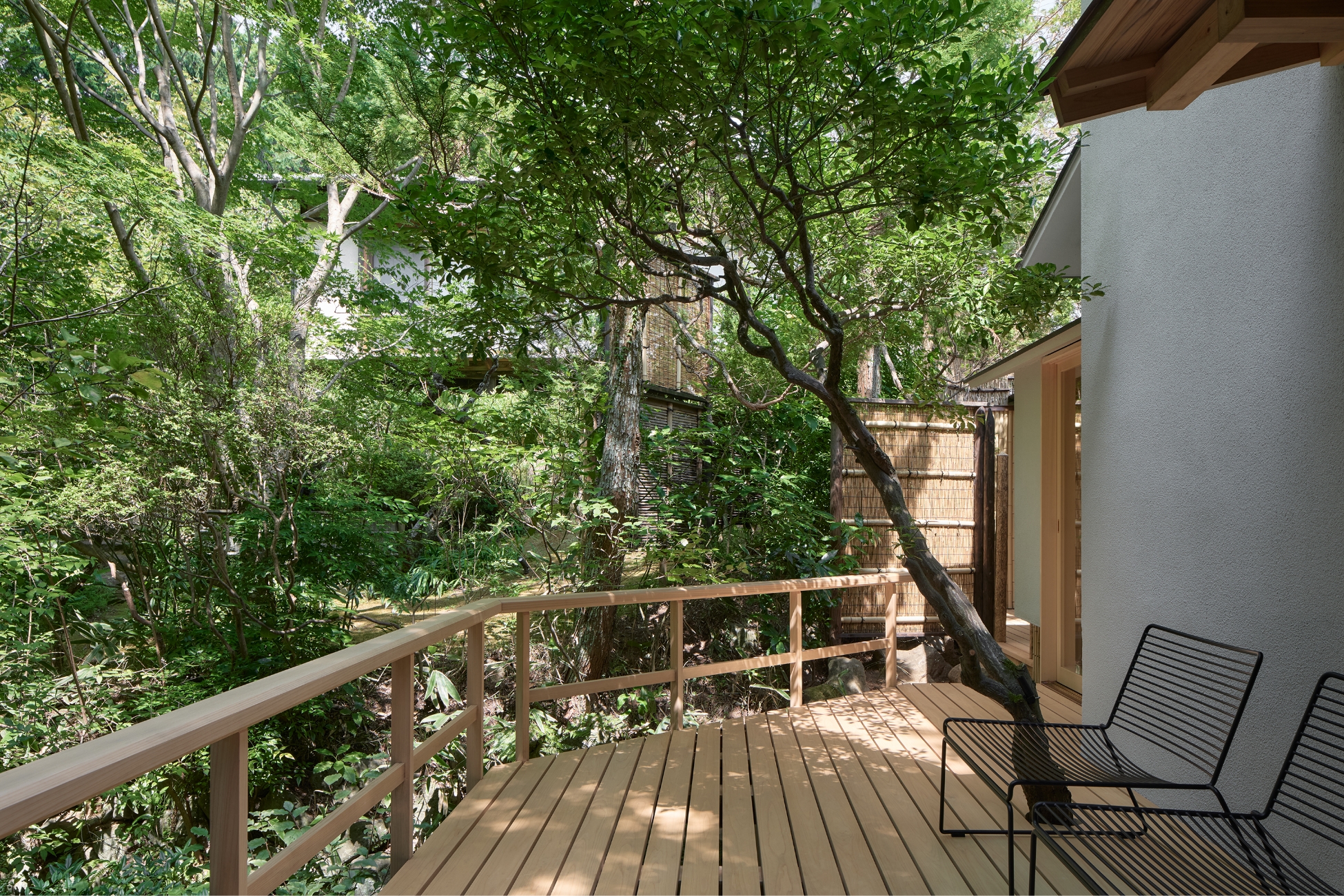 湯河原町にある旅館|テラスの写真